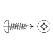 ISO 15481 Flachkopf-Bohrschrauben  Stahl ST 3,5 x 16 -H galvanisch verzinkt gal Zn S