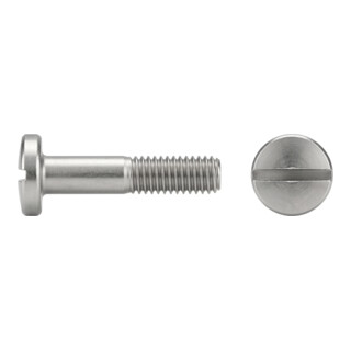 ISO 1580 Flachkopfschraube M2x4 Edelstahl A4 blank Schlitz