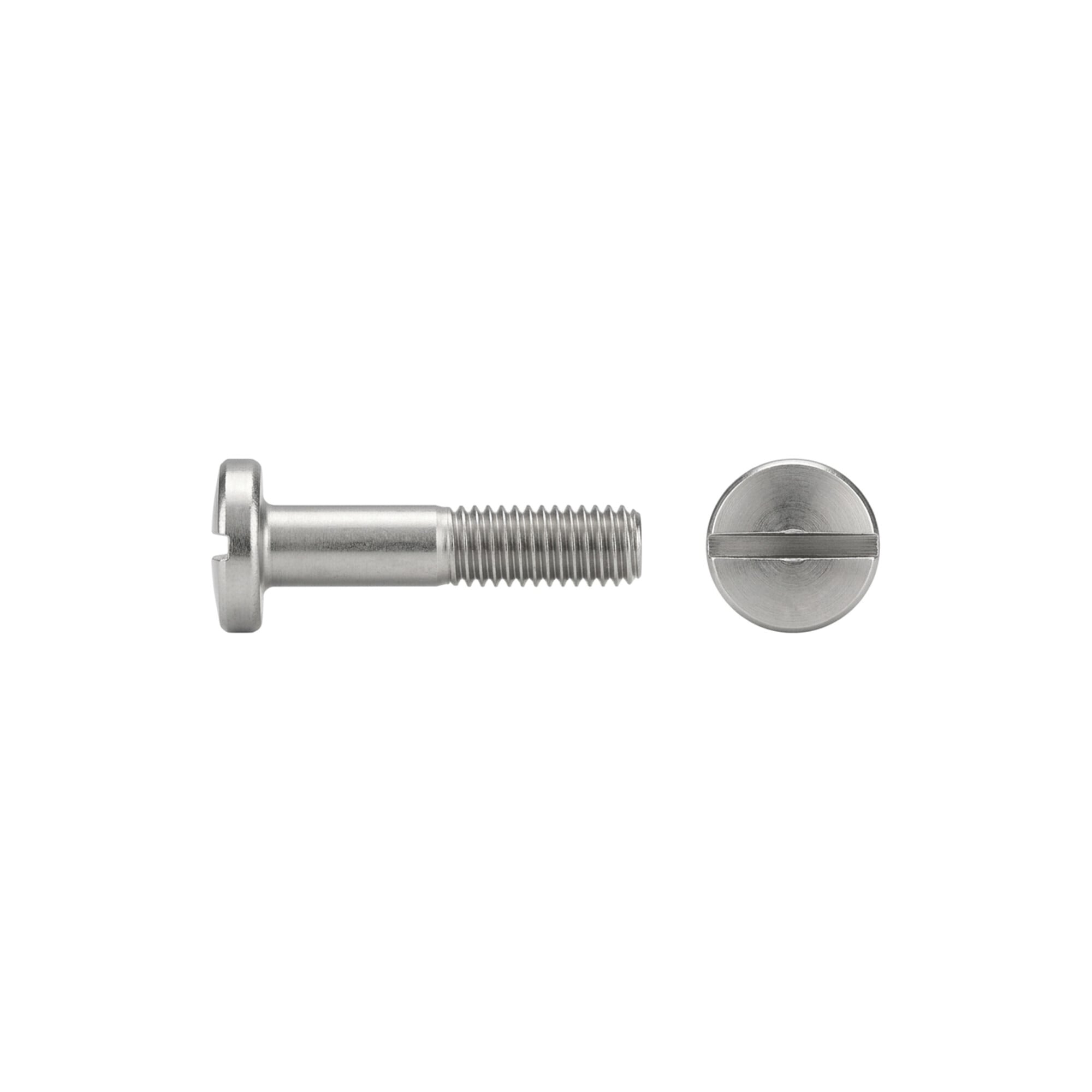 ISO 1580 Flachkopfschraube M3X8 Edelstahl A2 Blank Schlitz 1000 Stk