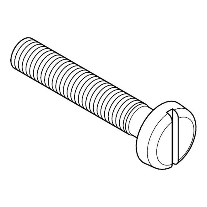 ISO 1580 Flachkopfschraube mit Schlitz, 4.8 galZn M3x40 KP
