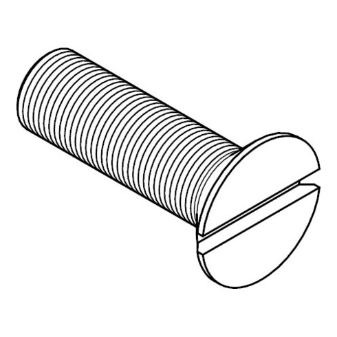 ISO 2009 Senkschraube mit Schlitz, Edelstahl A2 M5x45 KP