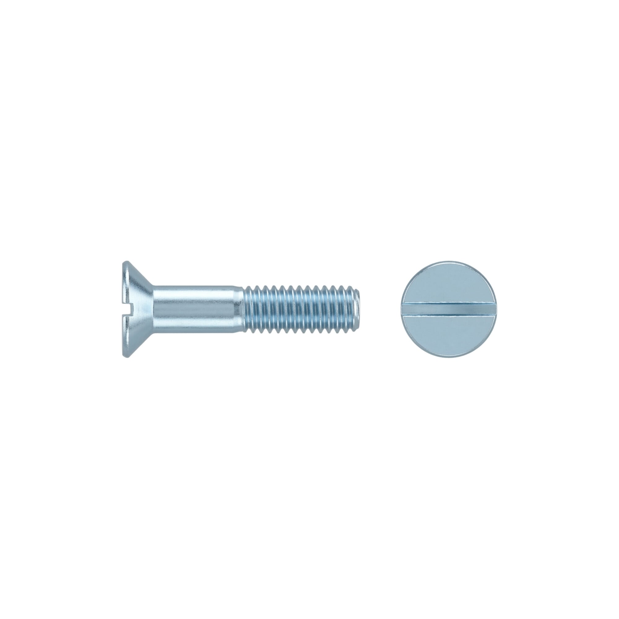 ISO 2009 Senkkopfschraube M2x6 Edelstahl A2 blank Schlitz ; Industrial Quality Supplies