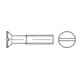 ISO 2009 Senkkopfschraube M3x10 Messing blank Schlitz