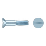 ISO 2009 Senkkopfschraube M4x45 Messing blank Schlitz-1