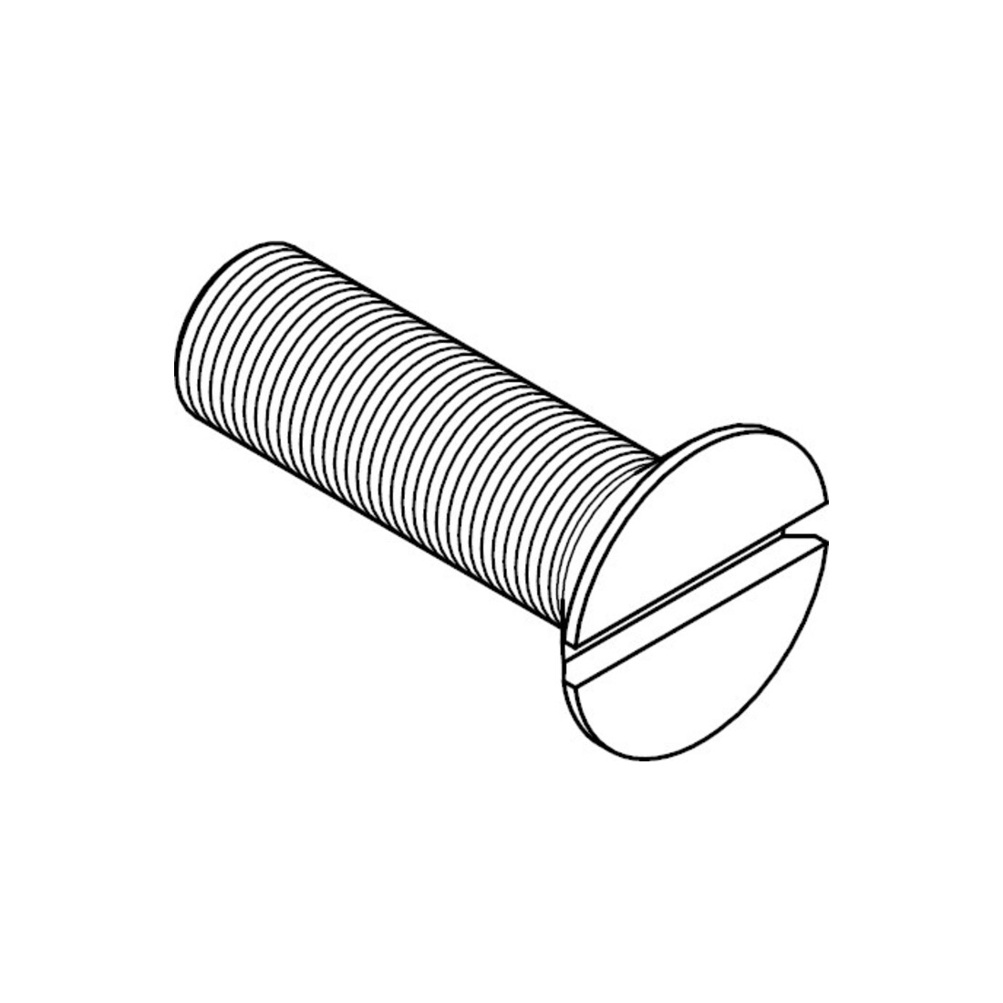 ISO 2009 Senkschraube mit Schlitz, MS M16x45 KP