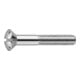 ISO 2010 LinsenSenkkopfschraube M4x40 Messing blank Schlitz