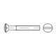 ISO 2010 LinsenSenkkopfschraube M4x50 Messing vernickelt Schlitz-1