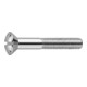 ISO 2010 LinsenSenkkopfschraube M5x40 Messing vernickelt Schlitz