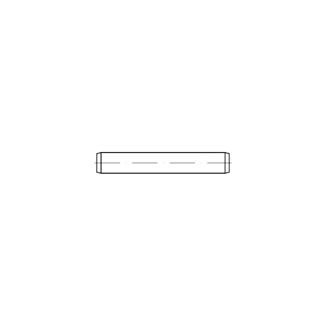 ISO 2338 Goupille cylindrique Tolérance m6, Acier inox A1 2,5 m6x12 HP