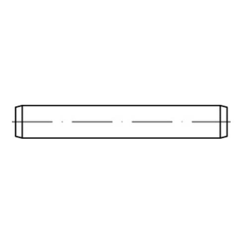 ISO 2338 Zylinderstift, Stahl, blank