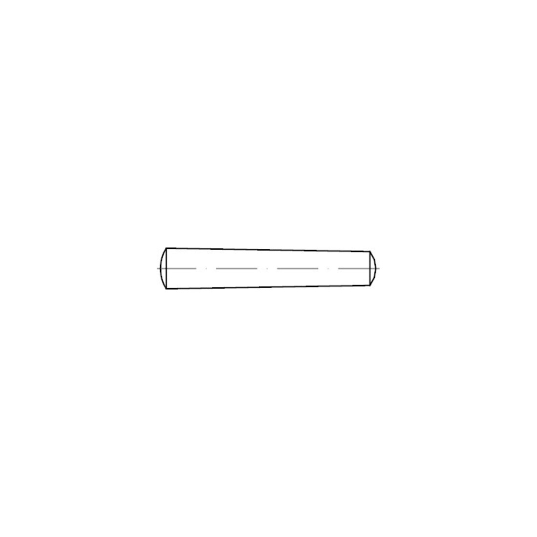 ISO 2339 Kegelstift Form B, gedreht, Kegel 1:50, ST B8 x24 HP