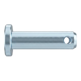 ISO 2341  Bolzen mit Kopf Stahl B 10 h11 x 40 x 35,5 galvanisch verzinkt gal Zn S