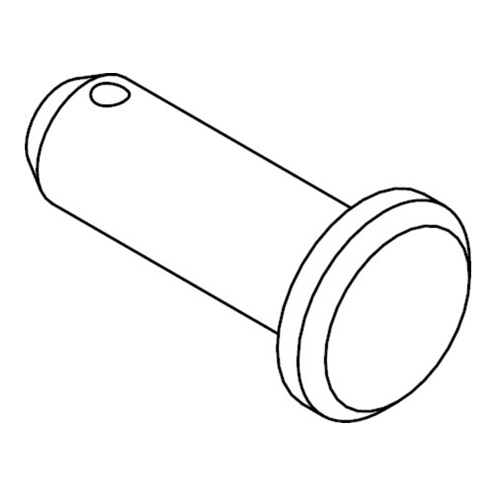 ISO 2341 Goupille à tête, B avec trou, tolérance h=11, selon DIN, ST galZn B16h11x60x54 HP