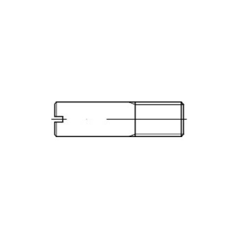 ISO 2342 Vis à tige tête conique, fente, 14H M12 x 40 HP