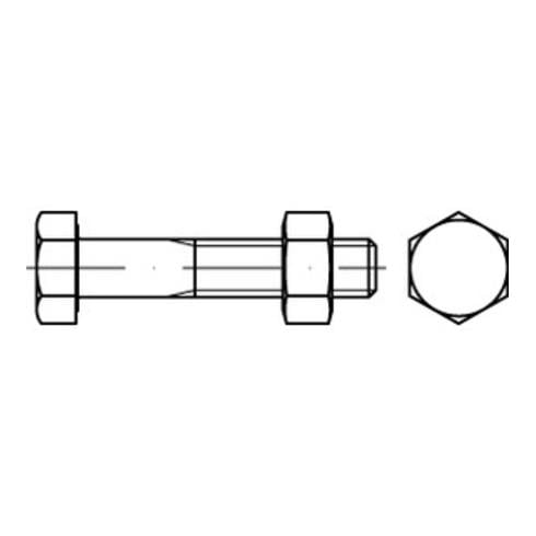 ISO 4014  SB-Schrauben-Garnituren 8.8 CE Mu M 10 x 120 galvanisch verzinkt SB nach EN 15048 gal Zn S