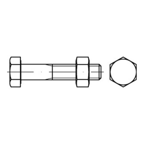 ISO 4014  SB-Schrauben-Garnituren 8.8 CE Mu M 10 x 55 galvanisch verzinkt SB nach EN 15048 gal Zn S