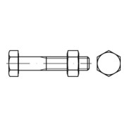 ISO 4014  SB-Schrauben-Garnituren 8.8 CE Mu M 10 x 90 galvanisch verzinkt SB nach EN 15048 gal Zn S