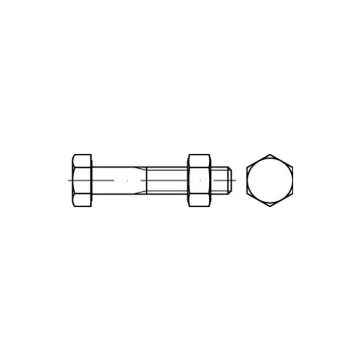 ISO 4014 SB-Schrauben-Garnituren A 4-70 CE Mu M 24 x 100 SB nach EN 15048 A 4 S ; Industrial Quality Supplies