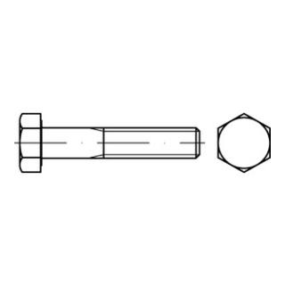 DIN 931 / ISO 4014 Sechskant-Schaftschraube DGRL 1.7218 (25CrMo4) galv. verzinkt Teilgewinde