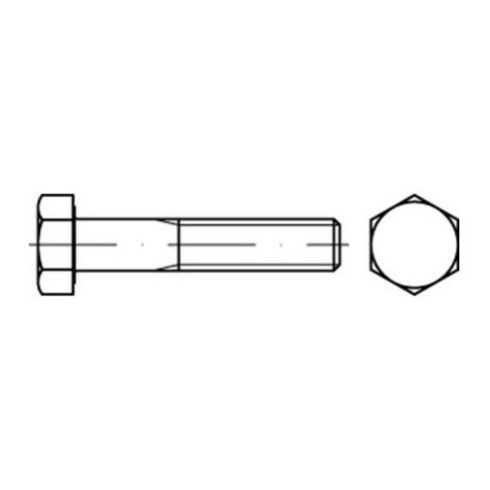 ISO 4014 Sechskant-Schaftschraube M14x160 Edelstahl A2 blank