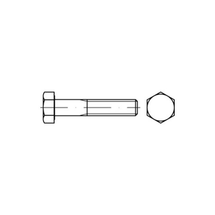 ISO 4014 Sechskant-Schaftschraube M22x260 Stahl 8.8 galvanisch verzinkt ; Industrial Quality Supplies