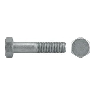 ISO 4014 Sechskant-Schaftschraube M8x55 Edelstahl A2 blank