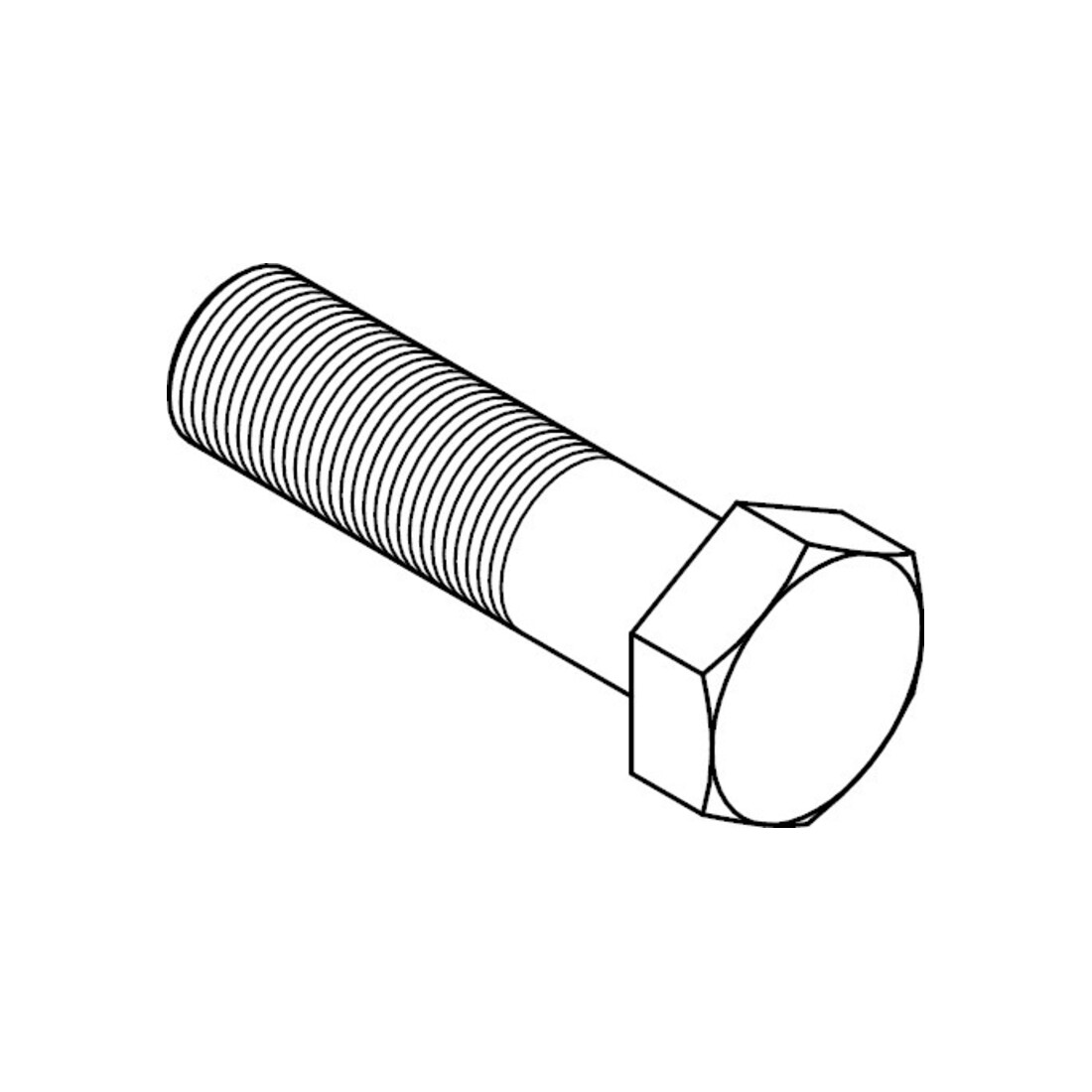 ISO 4014 Sechskantschraube mit Schaft, ISO-Schlüsselweiten, 5.6 AD W7 M30x320 HP