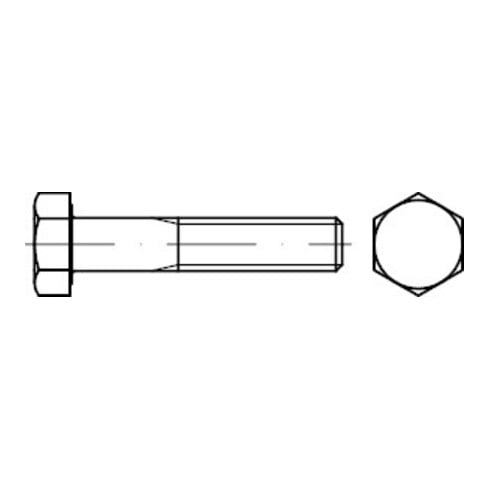 ISO 4014 Sechskantschraube mit Schaft, ISO-Schlüsselweiten, Edelstahl A2 M6x45 HP
