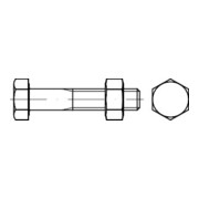ISO 4014 Sechskantschraube mit Schaft, ISO-Schlüsselweiten, Mu 8.8 tZn SB EN15048 M10x110HP