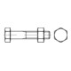 ISO 4014 Vis hexagonale avec tige, clé ISO, 5.6 Mu Cl.5 tZn ADW7 M24x110 HP-1