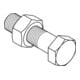 ISO 4014 Vis hexagonale avec tige, clés ISO, Mu 8.8 tZn SB EN15048 M10x60HP-3