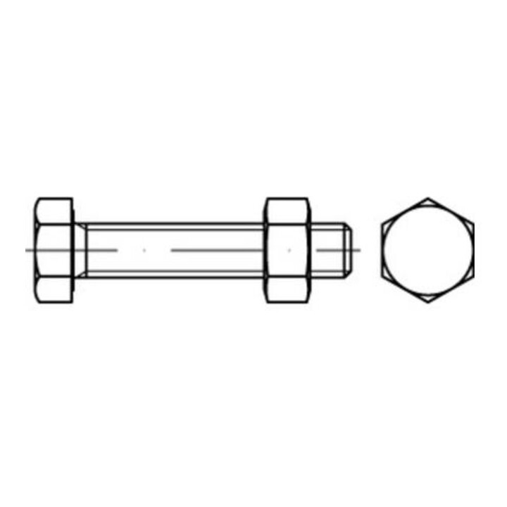 ISO 4017  SB-Schrauben-Garnituren 8.8U CE Mu M 10 x 35 tZn SB nach EN 15048 tZn S