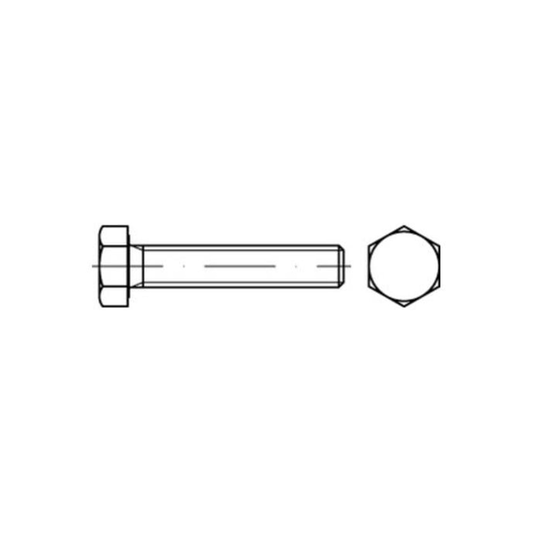 ISO 4017 Sechskantschraube VG M6x35 Edelstahl A4 70 blank