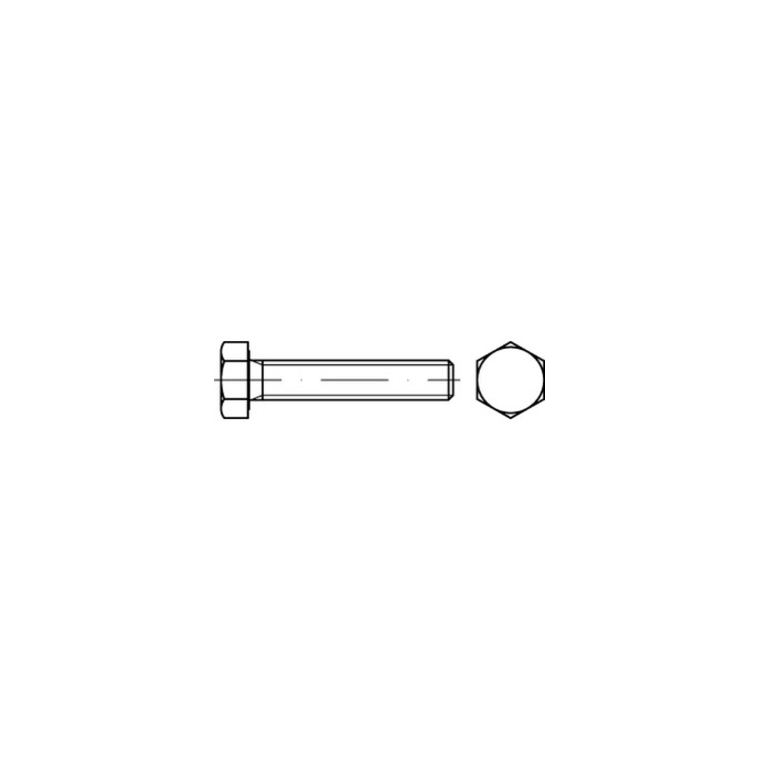 ISO 4017 Sechskantschraube VG M16x55 Messing blank