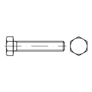 ISO 4017 Sechskantschraube VG M5x50 Messing blank
