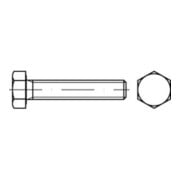 ISO 4017 Sechskantschraube VG M8x65 Stahl 8.8 zinklamellenbeschichtet