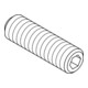 ISO 4026 Gewindestift mit Kegelkuppe und Innensechskant, 45H Fein M12x1,25x25 HP-3