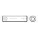 ISO 4029 Gewindestift mit Ringschneide und Innensechskant, 45H Fein M8x1x10 HP-1