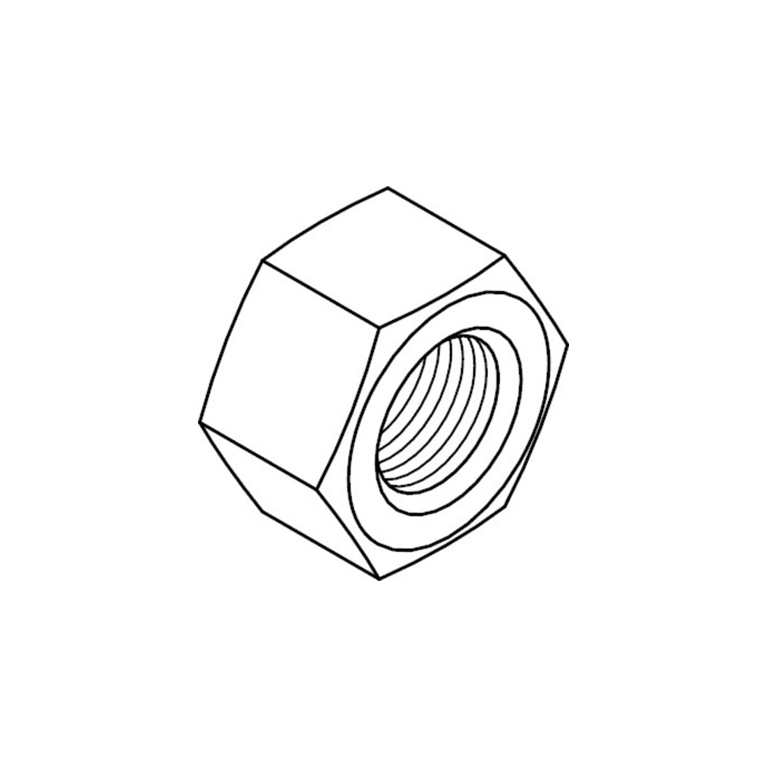 ISO 4032 Écrou hexagonal, clés ISO, MS M14 HP