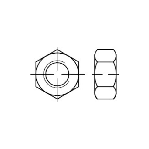 ISO 4032 Écrou hexagonal, tailles clés ISO, 6-8 M4 HP 0
