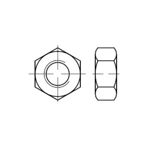 ISO 4033 Écrou hexagonal ISO type 2, 12 M6 HP