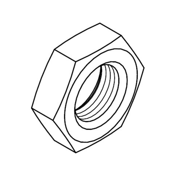 ISO 4035 Sechskantmutter niedrige Form, mit Fase, 04 M8 HP