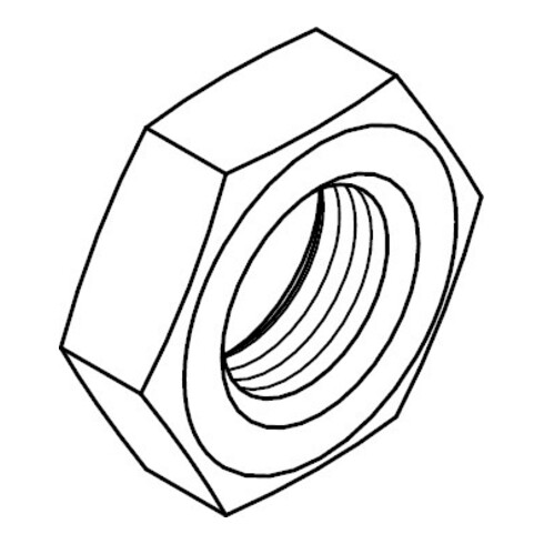 ISO 4035 Sechskantmutter niedrige Form, mit Fase, MS M8 KP