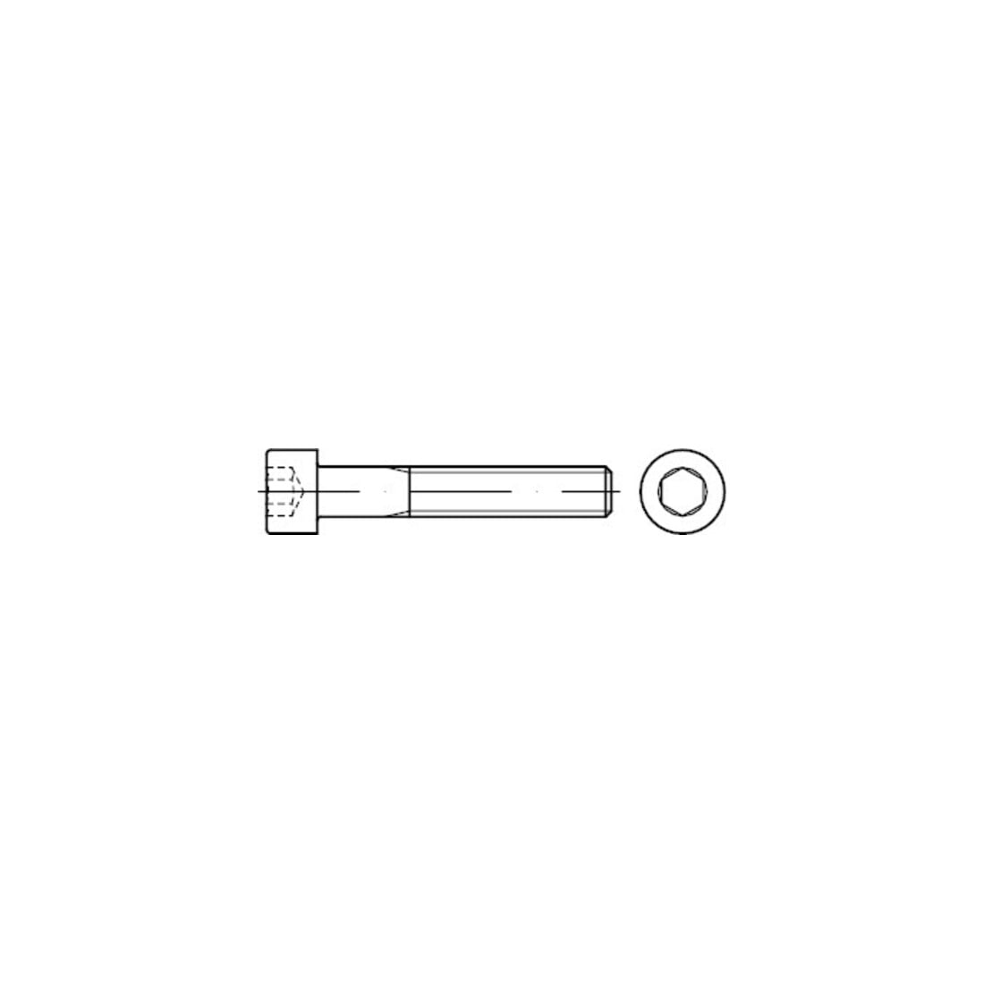 ISO 4762 Vis cylindrique, empreinte six pans creux, 8.8 galZn M6x16 KP