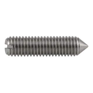 ISO 4766  Gewindestifte mit Kegelkuppe & Schlitz Messing M 3 x 16 Ms S