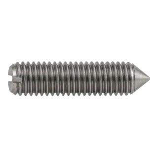 ISO 4766  Gewindestifte mit Kegelkuppe & Schlitz Messing M 5 x 5 Ms S