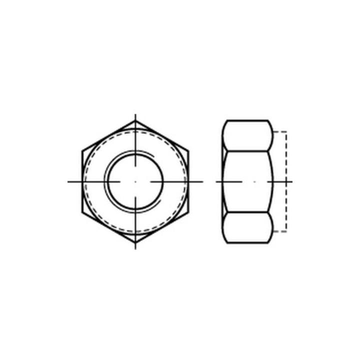 ISO 7040  Sechskantmuttern mit Klemmteil A 2 M 6 A 2 S