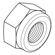 ISO 7042 Sechskantmutter mit Ganzmetall-Klemmteil, 10 galZn M30 HP-3