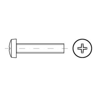 ISO 7045 Form C Linsenkopfschraube VG M3x10 Edelstahl A2 blank PH