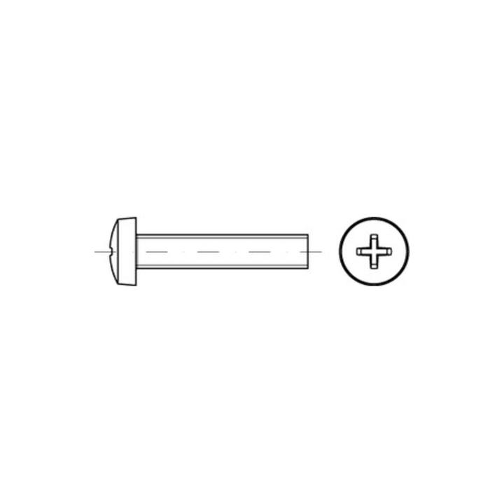 ISO 7045 Form C Linsenkopfschraube VG M4x35 Edelstahl A4 blank PH